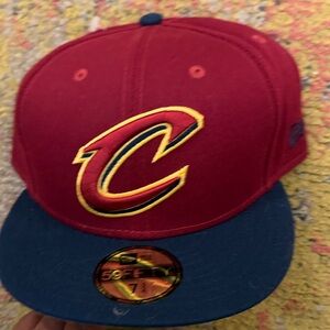 Men's 7 3/4 Era Wine Cleveland Cavaliers 59fifty Fitted Hat Closeout